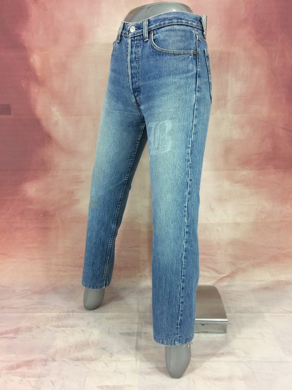 Sz 30 Vintage Levis 501 Women's Distressed Custom… - image 5