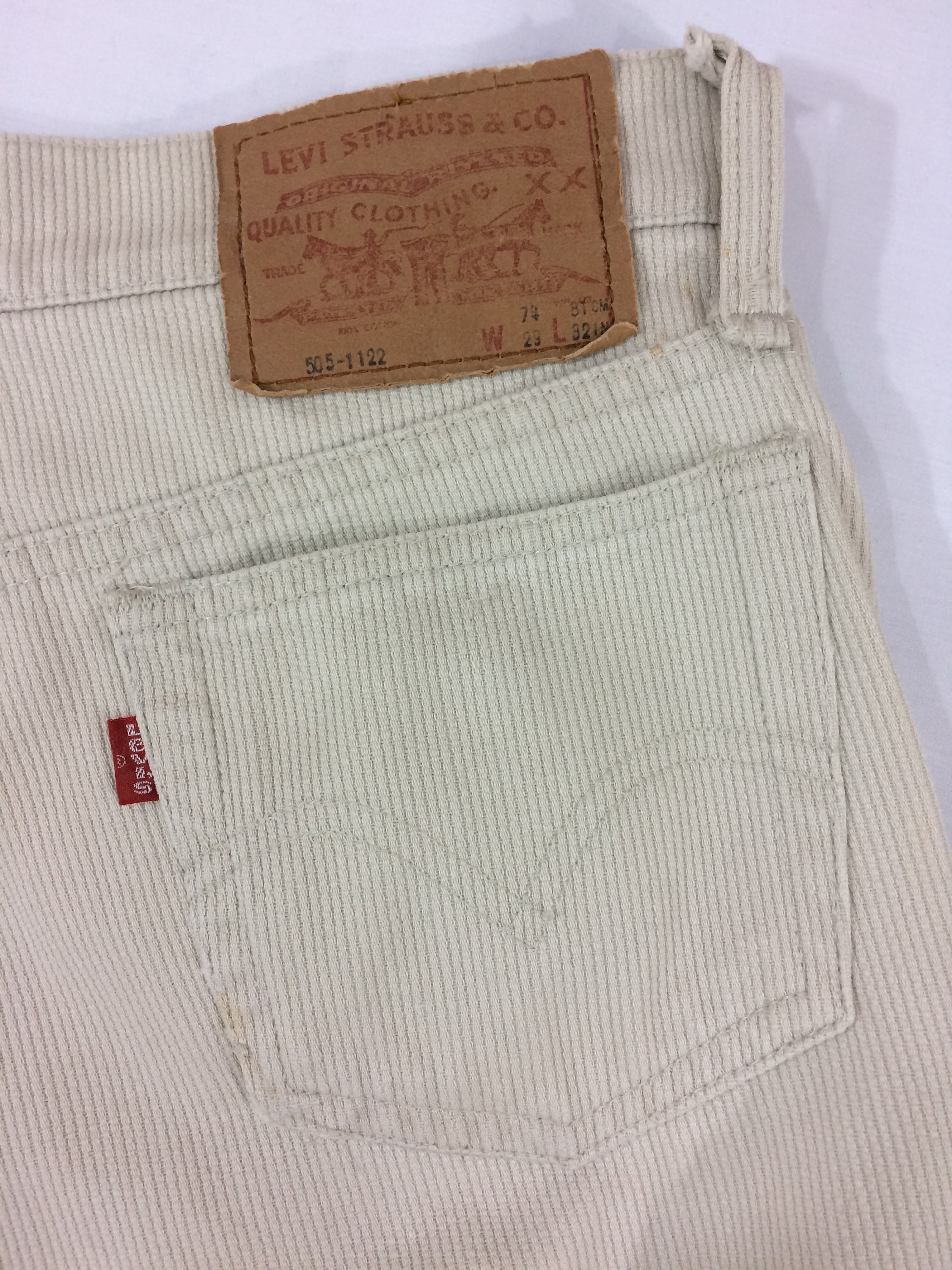 Sz 28 Vintage Levis 505 Corduroy Jeans W28 L29 High Waist - Etsy