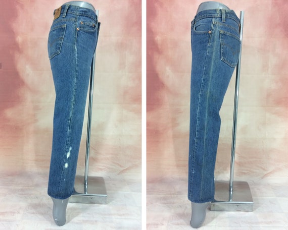 Sz 29 Vintage Levis 501 Women's Distressed Jeans … - image 6