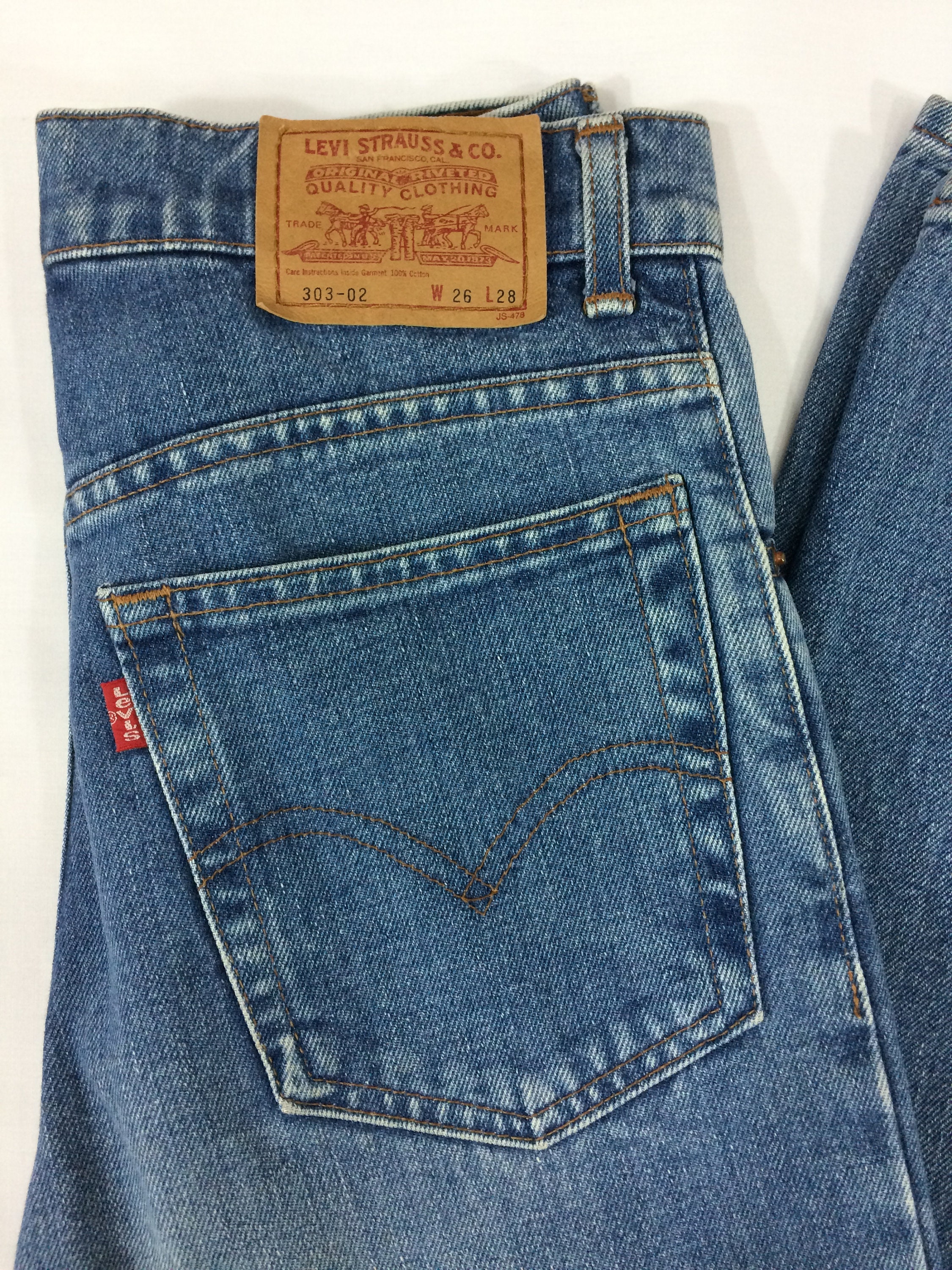 Sz 26 Vintage Levi's 303 Tiny Small Waist Jeans W26 L28 - Etsy