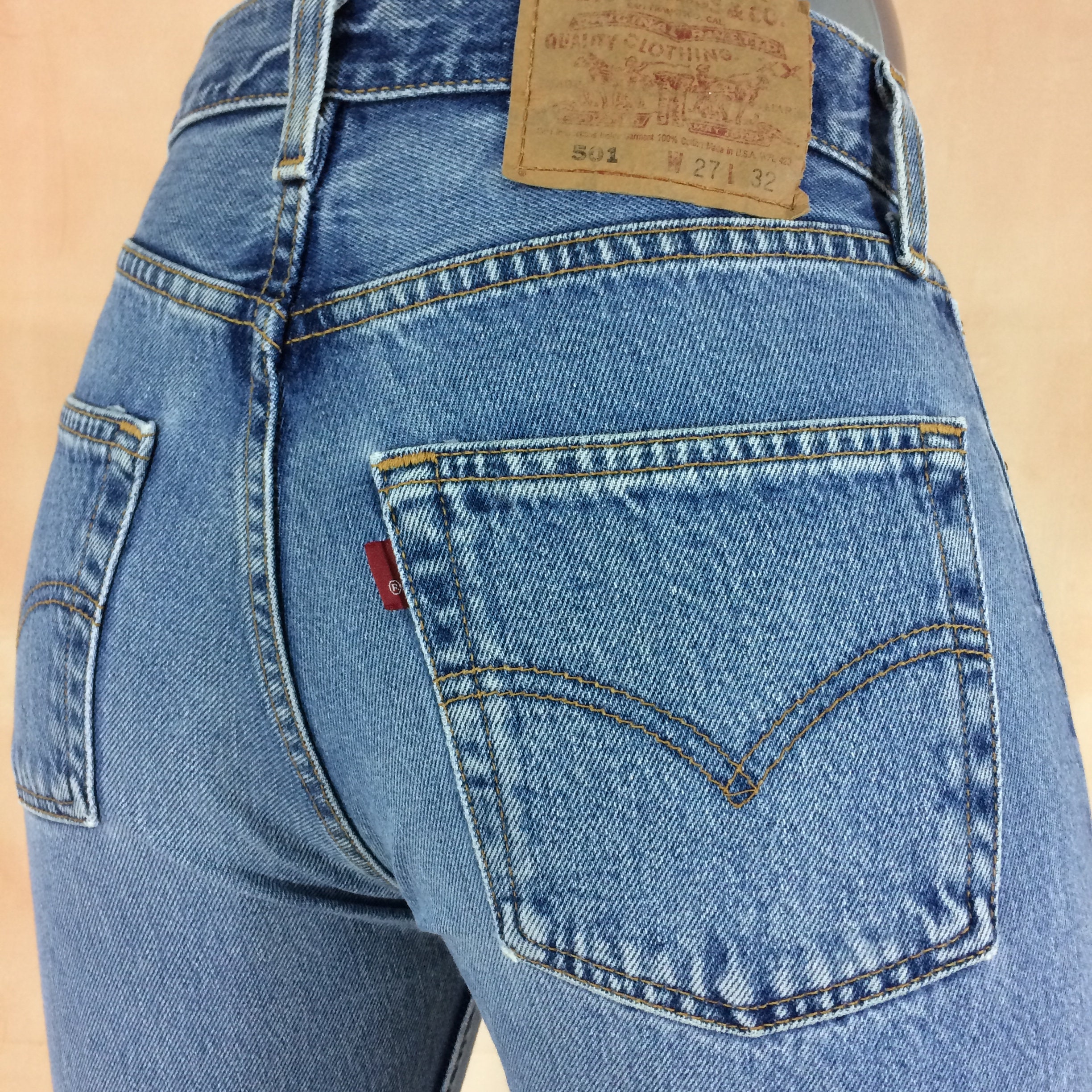 Size 25 Vintage Levis 501 Distressed Light Wash Button Fly - Etsy Canada