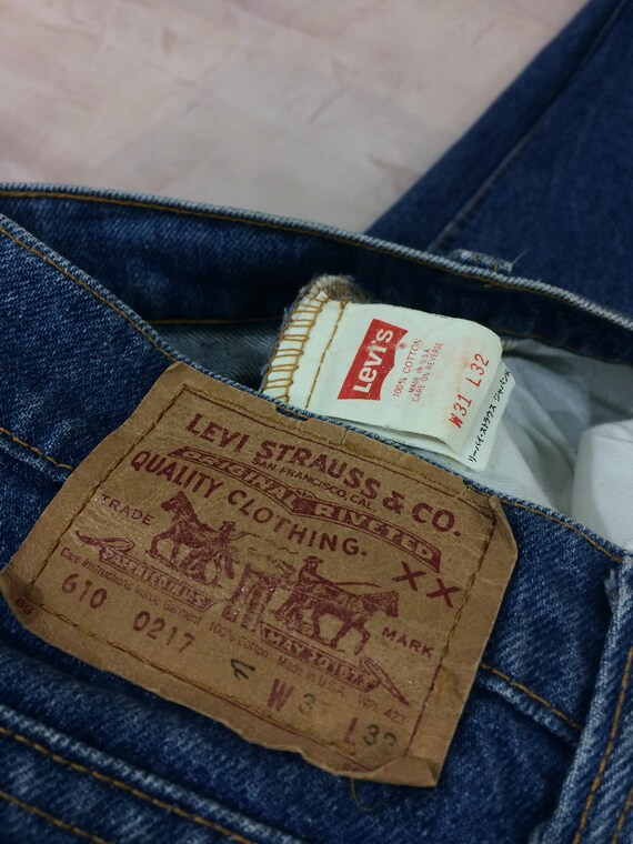 Sz 29 Vintage Levis 610 Women's Jeans W29 L27 High - Etsy