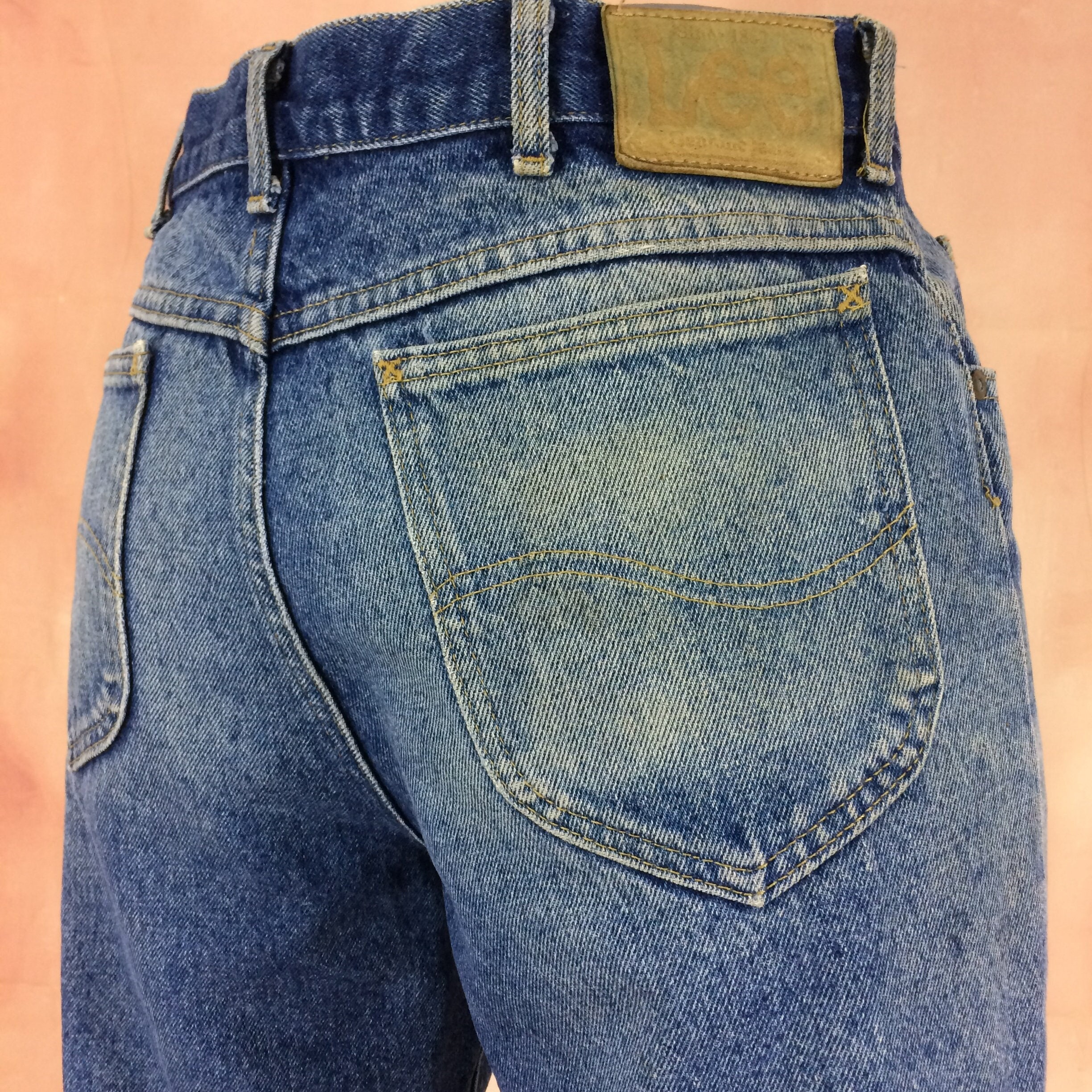1980s Lee Riders Paint Boot Cut Denim Jeans W 32 - 33 L 28.5 USA 80s  Whisker Vtg | eBay