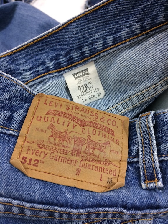 Sz 34 Vintage Distressed Levis 512 Jeans de Mujer High Waisted - Etsy España