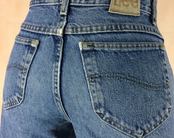 Pantalones vaqueros Lee vintage, estilo western de talle alto, talla 28, fabricados en EE. UU.