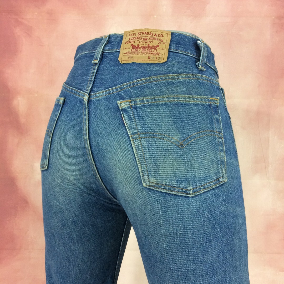 Sz 29 Vintage Levis 501 Women's Distressed Jeans W29 L32 - Etsy