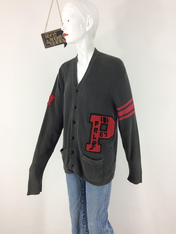 Ralph Lauren Polo Sport P Wing Cardigan Jacket Long Sleeve Button