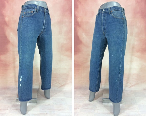 Sz 29 Vintage Levis 501 Women's Distressed Jeans … - image 5