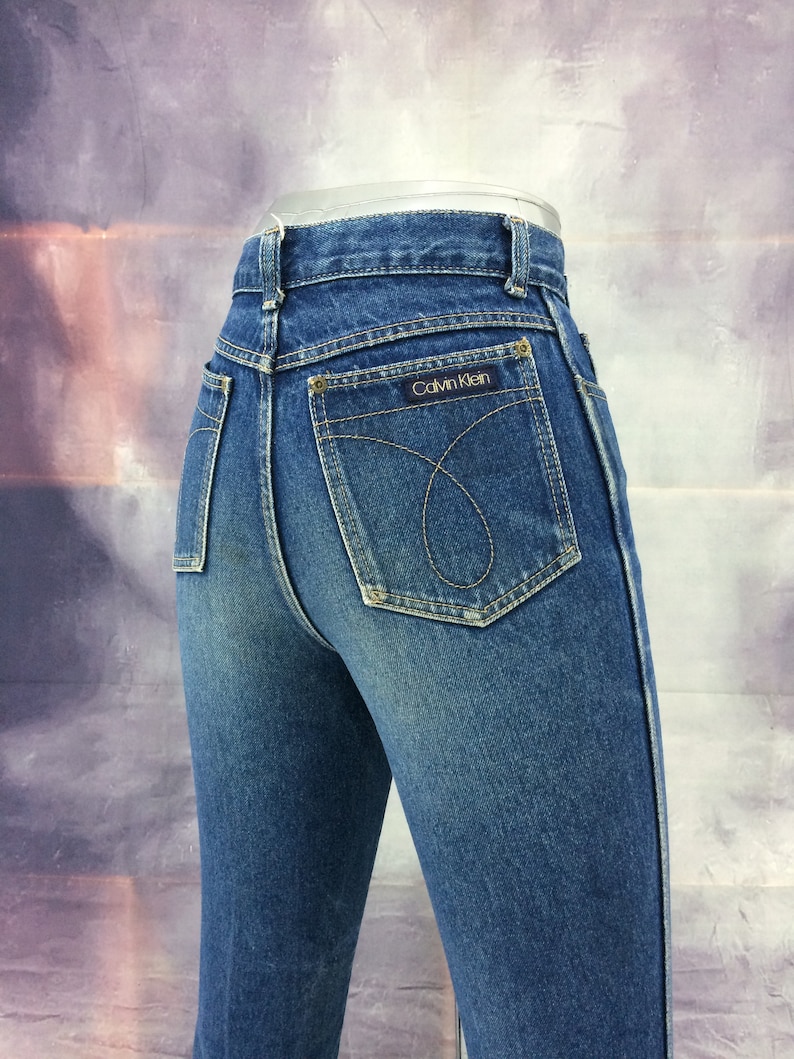 Sz 23 Vintage CK Calvin Klein Jeans W23 L31 High Waisted 80s | Etsy