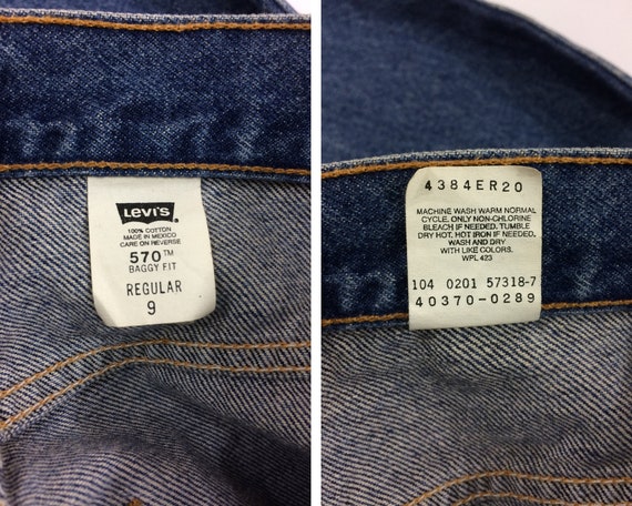 Size 25 Vintage Levis 570 Women's Jeans Tiny Small Waist - Etsy