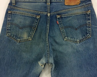 Vintage Levi's 501xx Jeans - W33 L27, Distressed USA Made Denim - Etsy Vintage Levi's 501xx Jeans - W33 L27, Distressed USA Made Denim - Etsy
