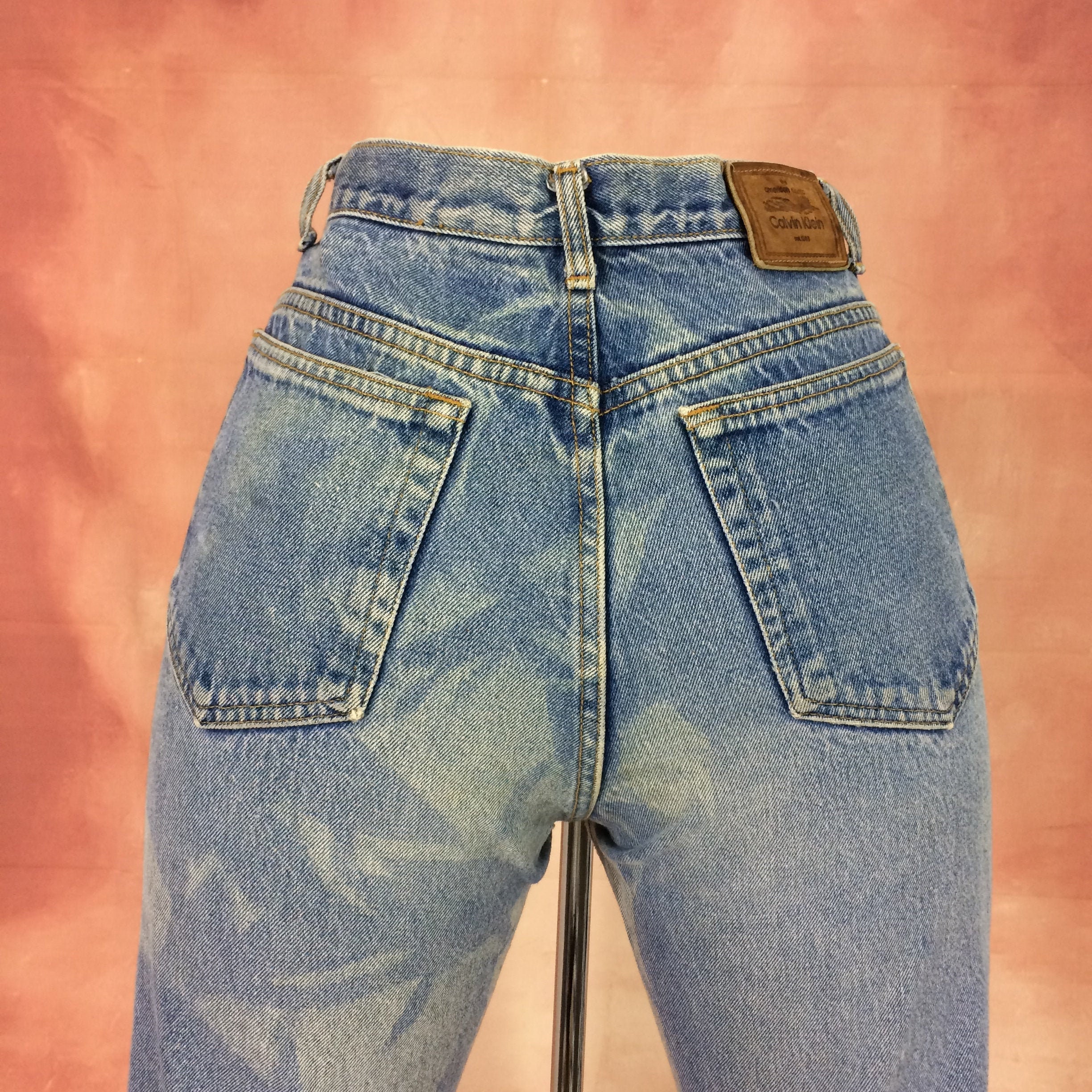 Size 31 Vintage Calvin Klein Faded Light Wash Jeans, Waist Size 31 Vintage Calvin Klein Faded Light Wash Jeans, Waist