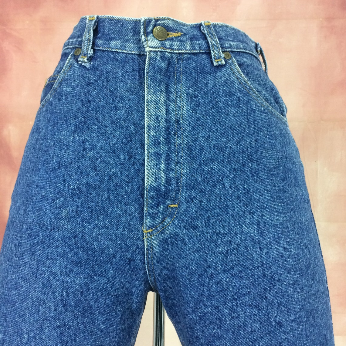 Size 28 Vintage LEE Jeans W28 L31 High Waisted 90s Stone Wash - Etsy