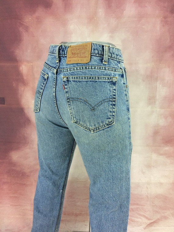 Sz Vintage Levis 505 Jeans de Mujer W31 L31 Light Wash - Etsy España