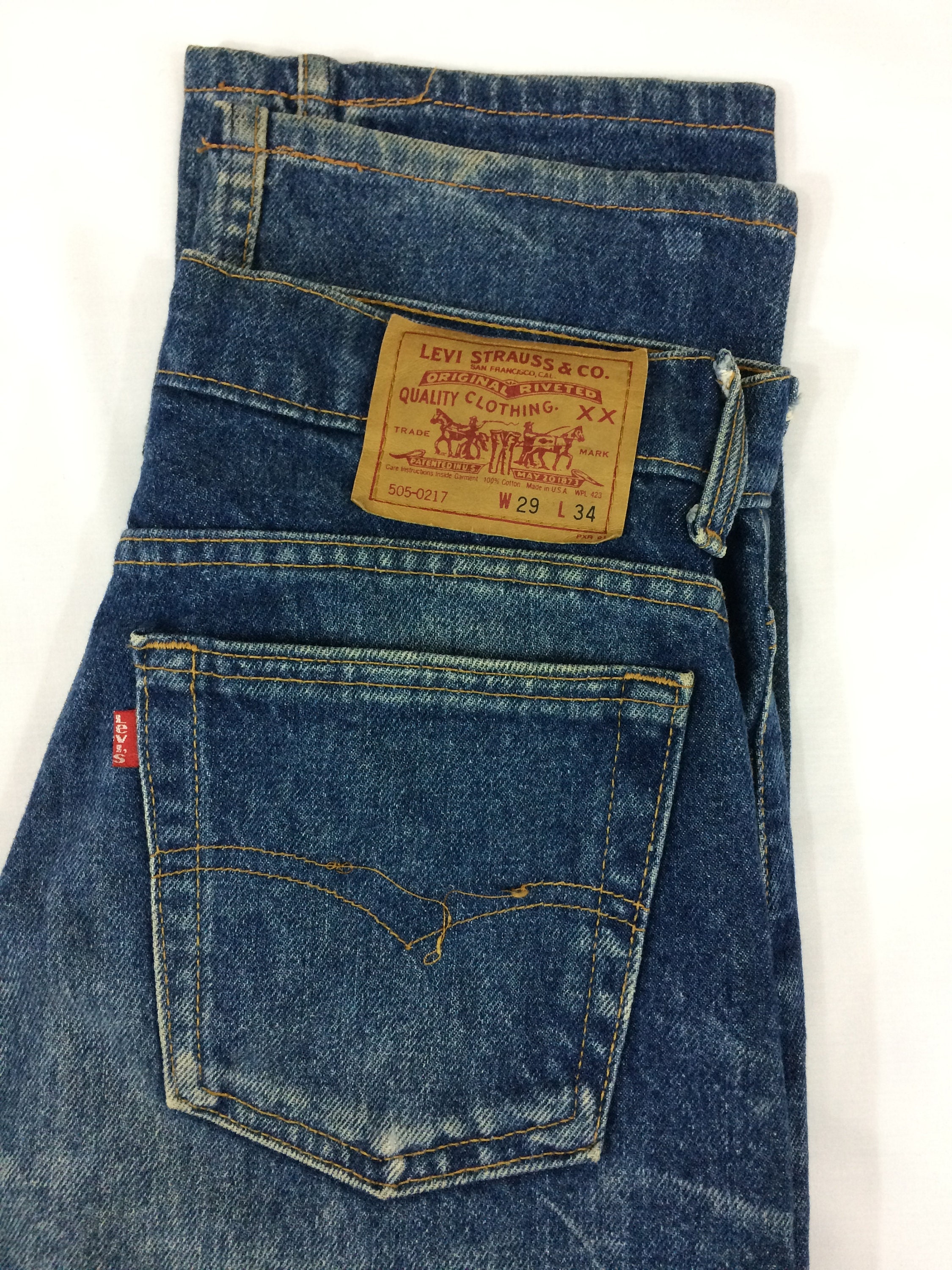 Sz 28 Vintage Levi's 505 Medium Wash Jeans W28 L31 High | Etsy