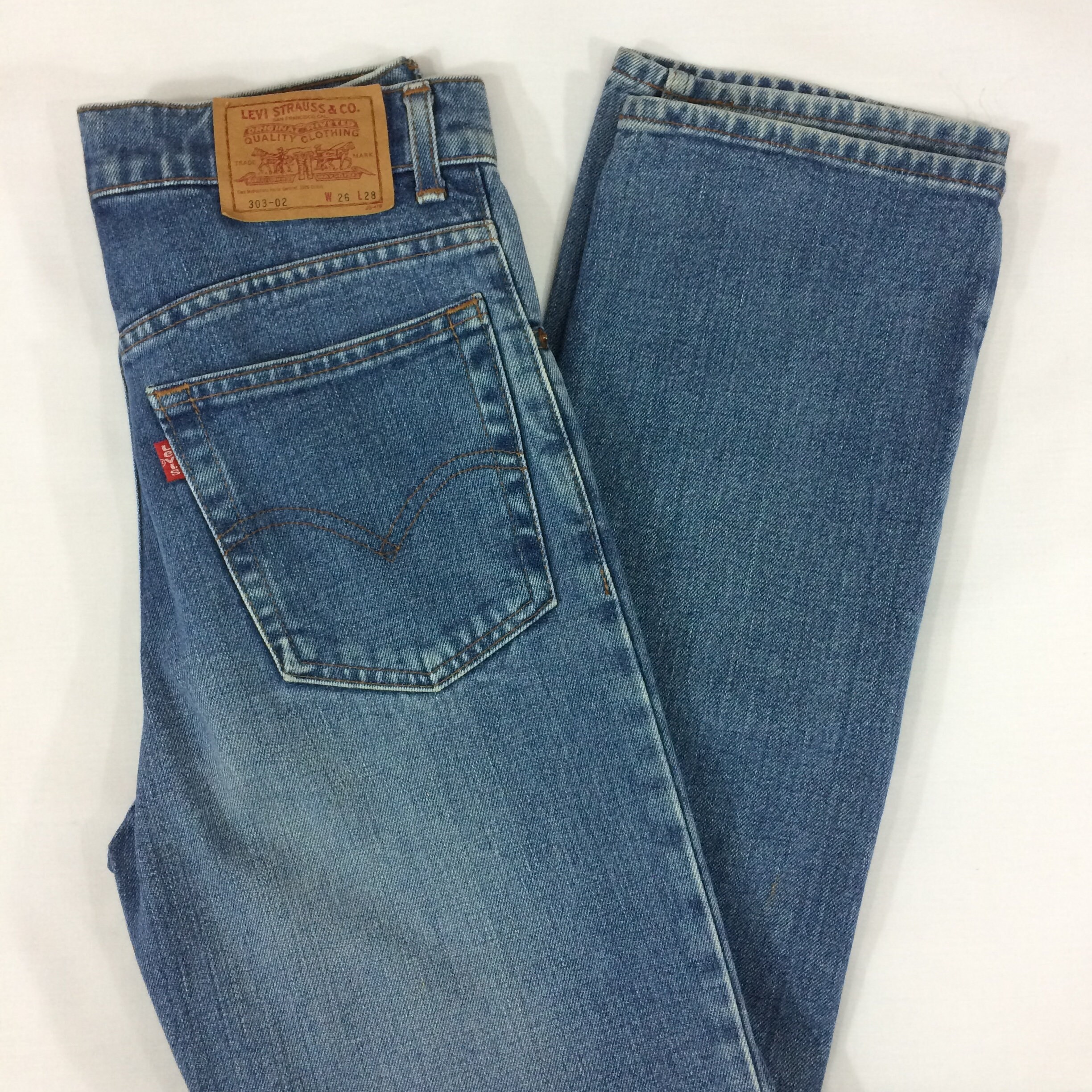 Sz 26 Vintage Levi's 303 Tiny Small Waist Jeans W26 L28 - Etsy