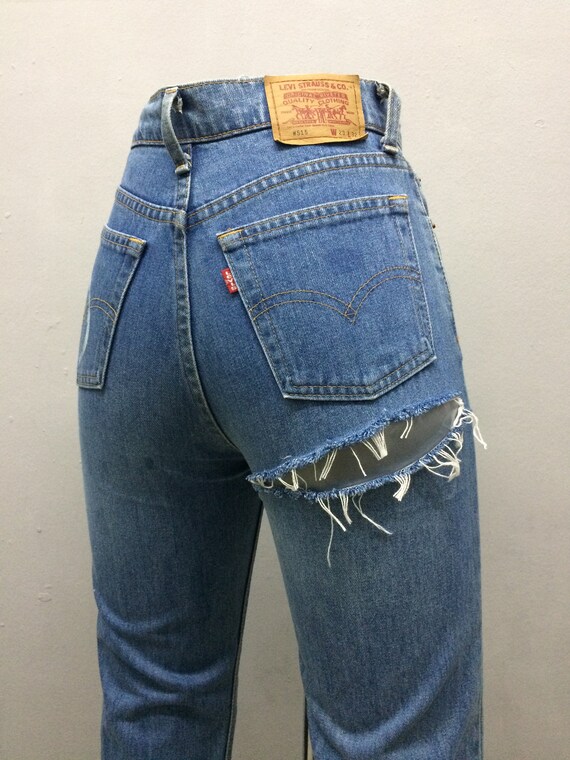 Sz 26 Vintage Levis 515 Women's Bum Cut Jeans W26 L31 High - Etsy Singapore