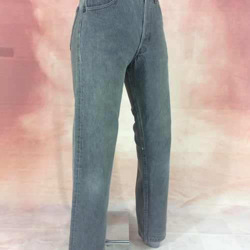 Sz 27 Vintage Levis 501 Women's Jeans High Waisted Faded Black Jeans 90s Small Waist Jeans Girlfriends Boyfriends shops Mom Jeans Made In USA