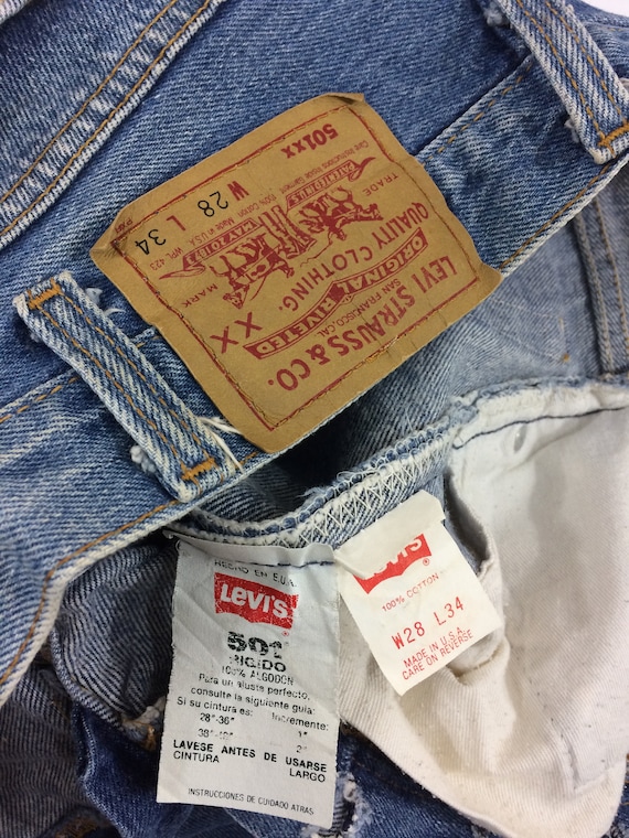 Size 26 Levis 501xx Jeans W26 L31 501 Vintage 501s Faded Size 26 Levis 501xx Jeans W26 L31 501 Vintage 501s Faded