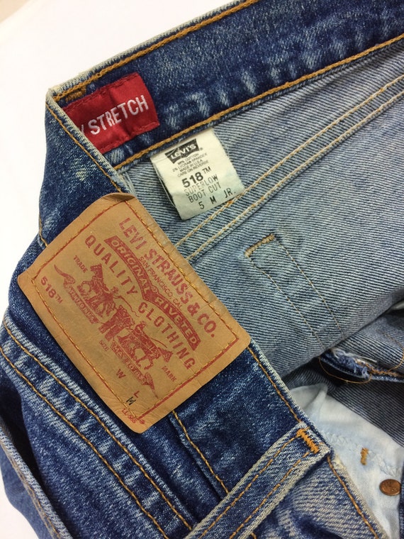 Fangoso Gasto Mil millones Talla 28 Vintage Levis 518 Mujer Superlow Boot Cut Stretch - Etsy España