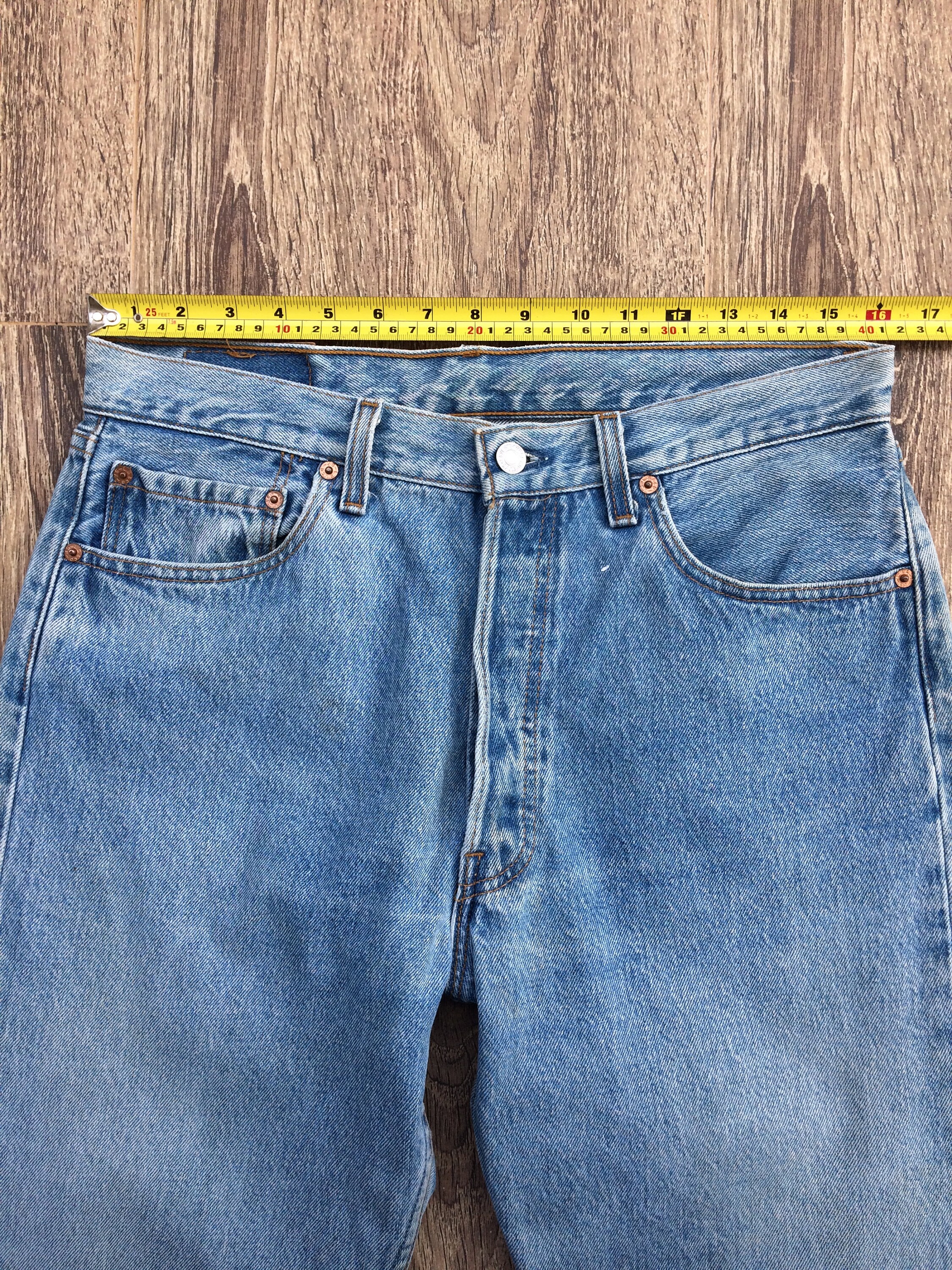 Vintage 1990s Levi's 501 Light Wash Jeans - Button Fly Jean, Made