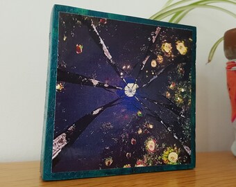 Glow - Reclaimed Wooden Art Block