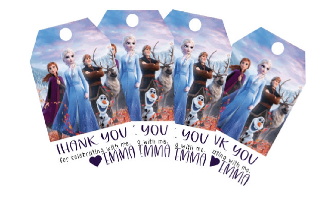 Frozen 2 Birthday Gift Tags, Thank You Tags, Frozen 2 Party, Frozen 2