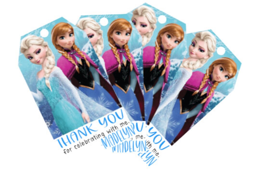 Frozen 2 Birthday Gift Tags, Thank You Tags, Frozen 2 Party, Frozen 2