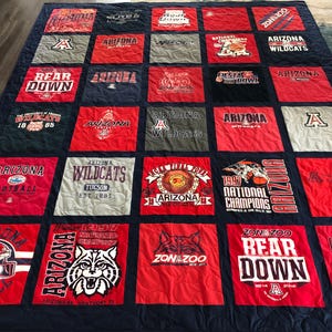 Custom T-shirt Quilt, Memory Quilt, Memory Blanket, T-shirt Blanket