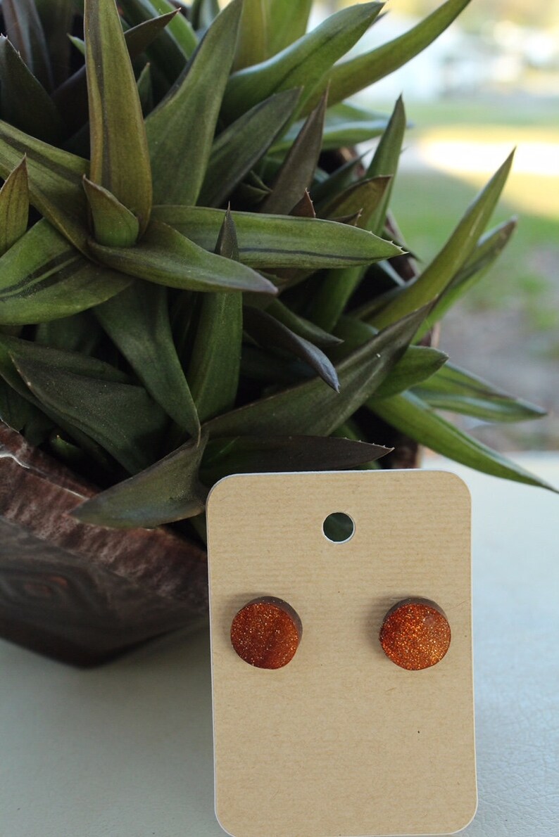 Minimalist Circle clay earrings Gift for her Earrings Studs Jewelry