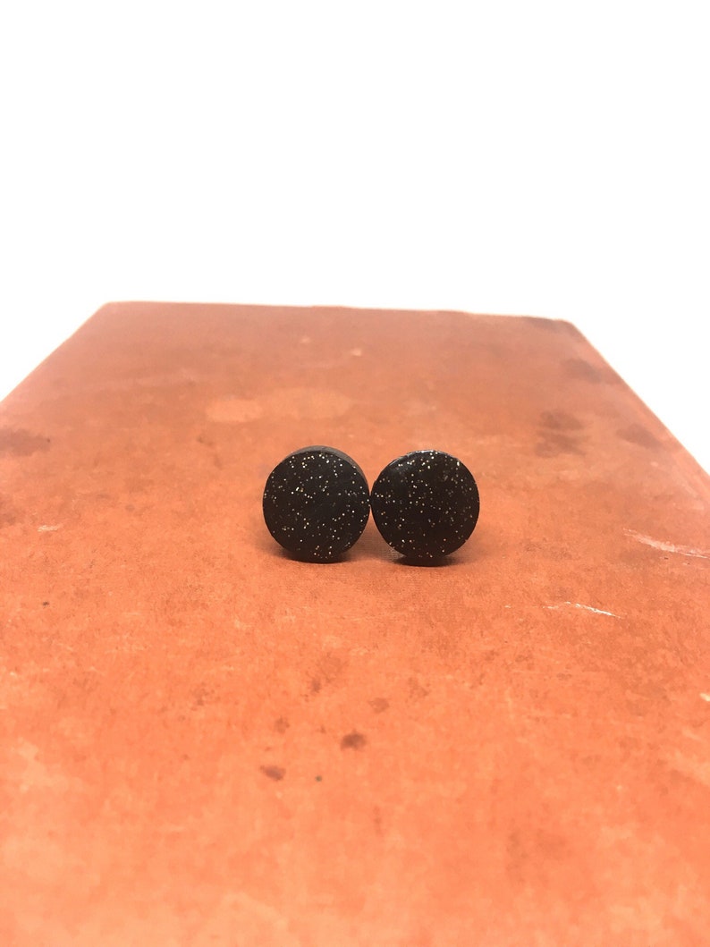 Minimalist Circle clay earrings Gift for her Earrings Studs Jewelry