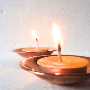 10pc Copper Tea light holder-Handmade Copper Tealight Candle Holder-Tealight burners-Votive Holders-Wedding decor
