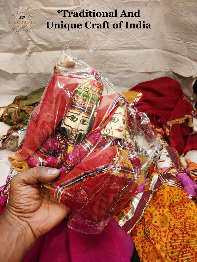 Traditional Indian Puppet Pair-handcrafted Puppets-rajasthani Kathputli ...