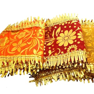 Puja Chunri Lot: Multicolor Cloth for God & Goddess - Navratri, Kanya Poojan