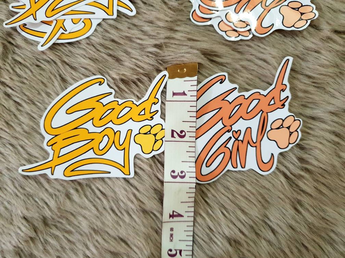 Good Boy/Good Girl Vinyl Stickers Etsy