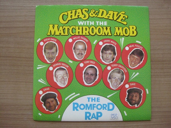 7'' Vintage Vinyl Record "Chas & Dave with the Matchroom Mob - Romford Rap / The Crackenjack Theme  song " 1987 MINT condition