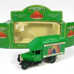 Vintage Diecast Toy car,Boxed Lledo &quot;Rowntrees Jelly 70th Anniversary &quot; Collection Morris Parcel Van -  Made in England 1993, Rare(?)