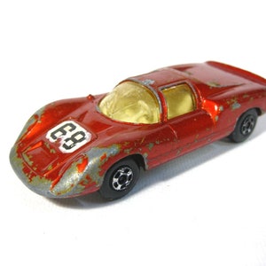 Vintage Diecast Spielzeugauto, Lesney.&quot; Matchbox &quot; Superfast Series , No.68 &quot;Porsche 910&quot;(A) , Made in England 1970