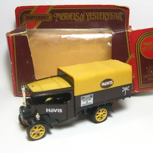Vintage Diecast Toy car, Lesney Matchbox Models Of Yesteryear Y-27, &quot;1922 Foden C-Type Steam Wagon&quot; , Made in England 1984, Boxed