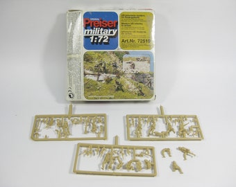 Speelgoedsoldaatjes Preiser Militaire modellen, 72519, boxset 1/72 "Modern US Infantry in Action". 12 poses. Plastic figuren! Goede staat !