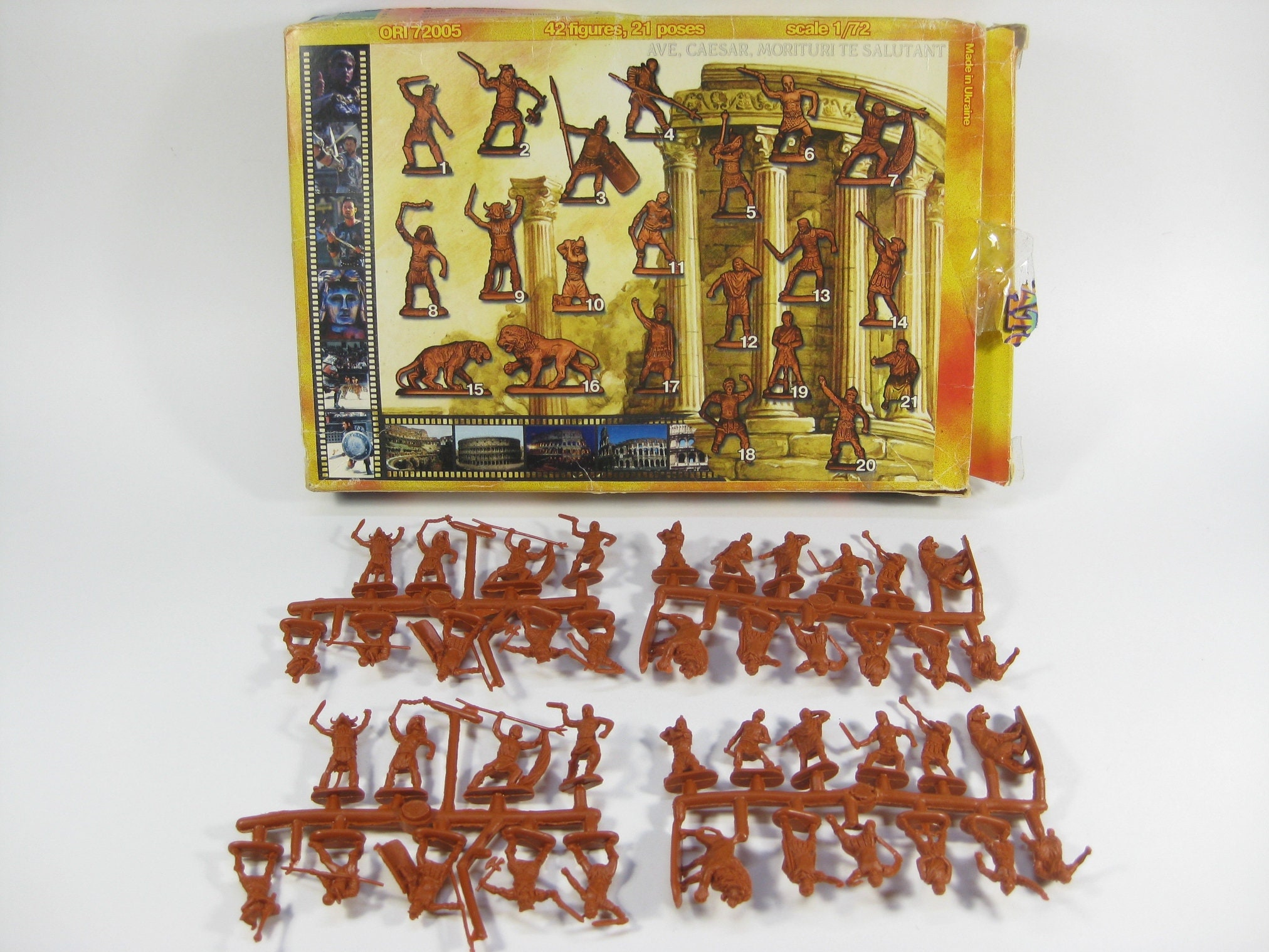 Figurines Gladiateurs Romains HARON MINIATURES - Échelle 1:72 (25mm) - Plastique à Peindre