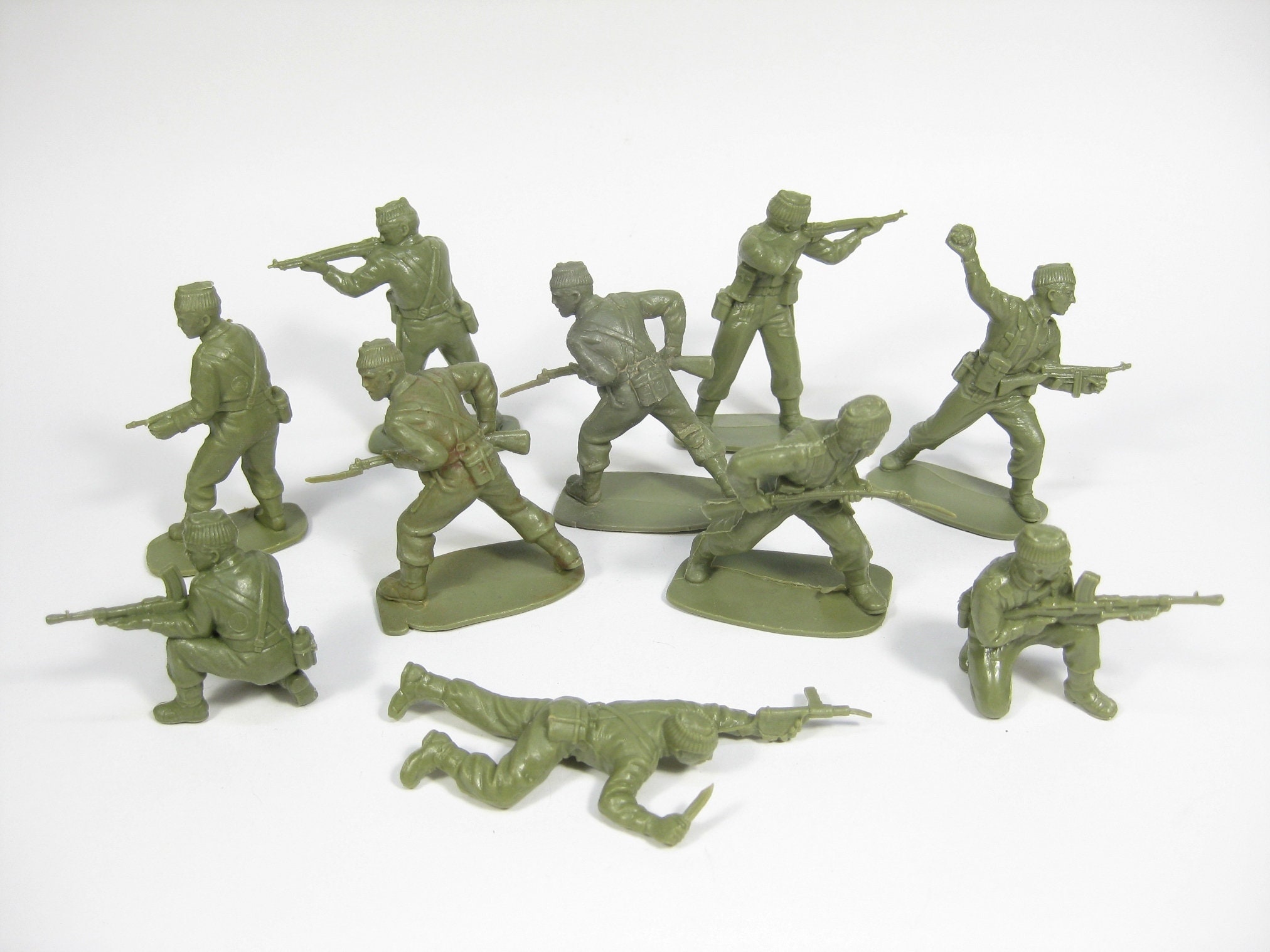 Toy Soldiers , 10 Vintage Airfix WW2 