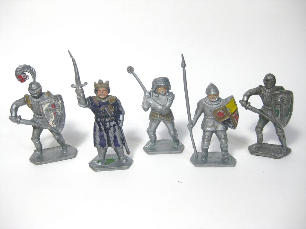 LONE STAR レトロなおもちゃ　made inENGLAND 昭和 5 Vintage Lone Star Plastic Figures 54mm ,