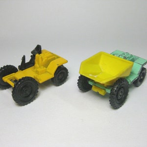 ヴィンテージ ダイキャスト トイ 2 点、Corgi Juniors 85「Barford Bison Dumper」1:64、1973 年イギリス製! 希少品!