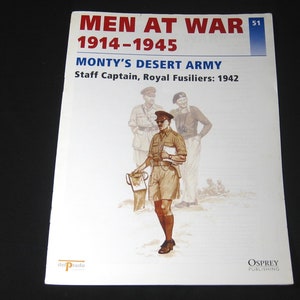 Collectible Del Prado-Osprey Booklet No.51,painting guide,Historical,Men At War 1914-1945" Monty's Desert Army "Only Booklet!