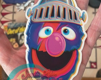 Hey Ev-er-ybodyyyyyyyy!!! Super Bowie Grover Hero Sticker!!!