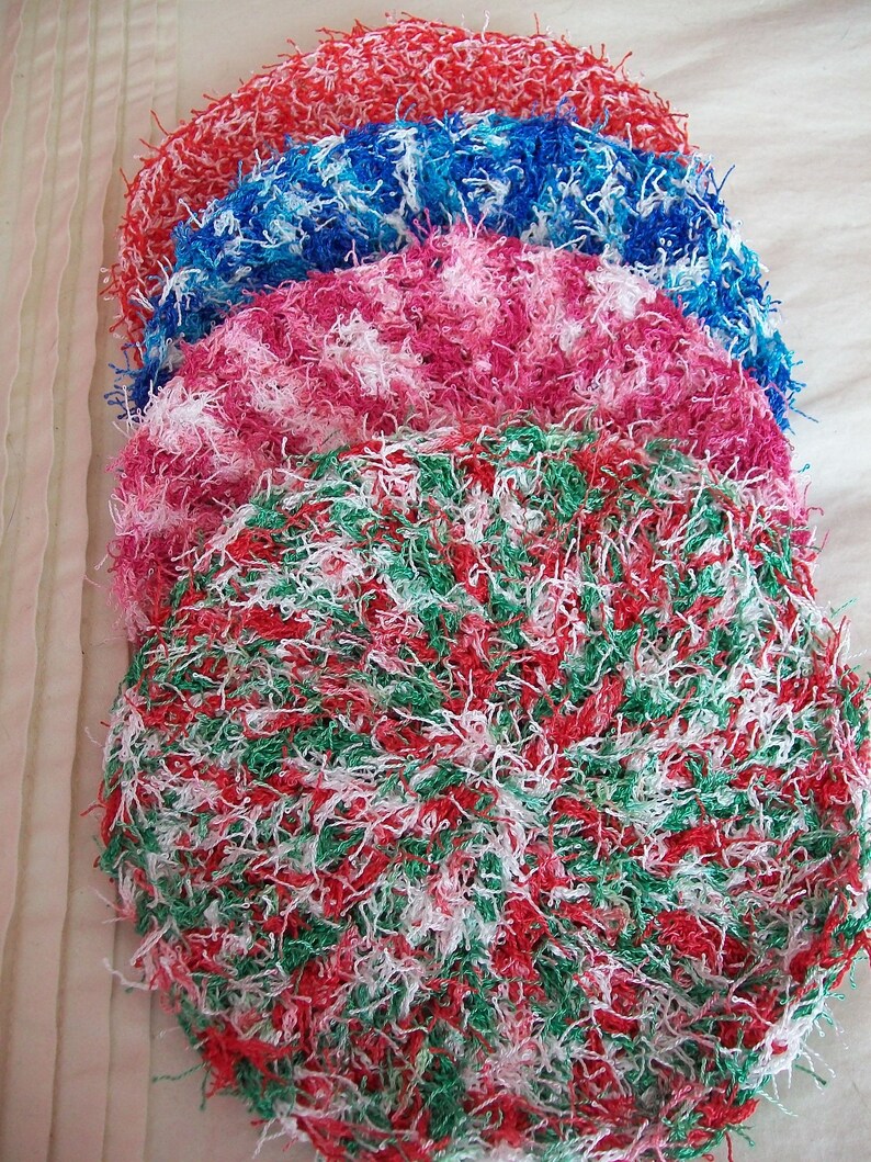 Download Scrubby Scrubbie Scrubber Crocheted Scrubby Knitted | Etsy