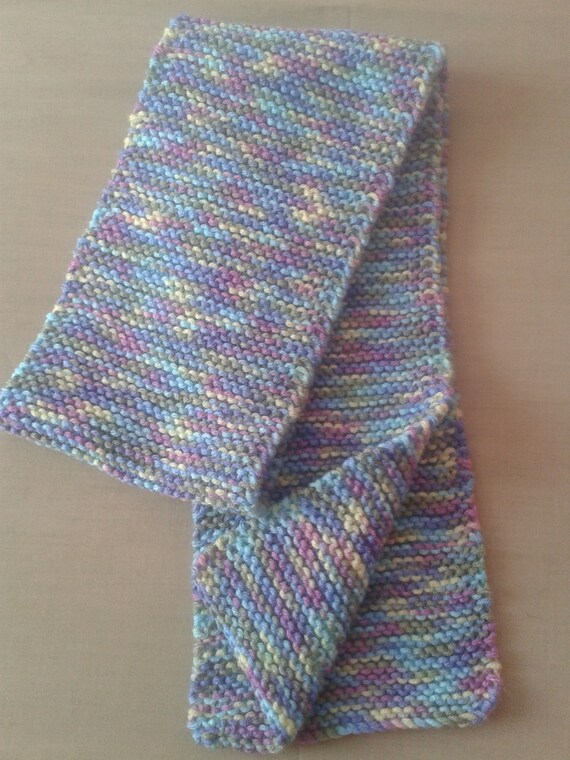 blue and purple scarf