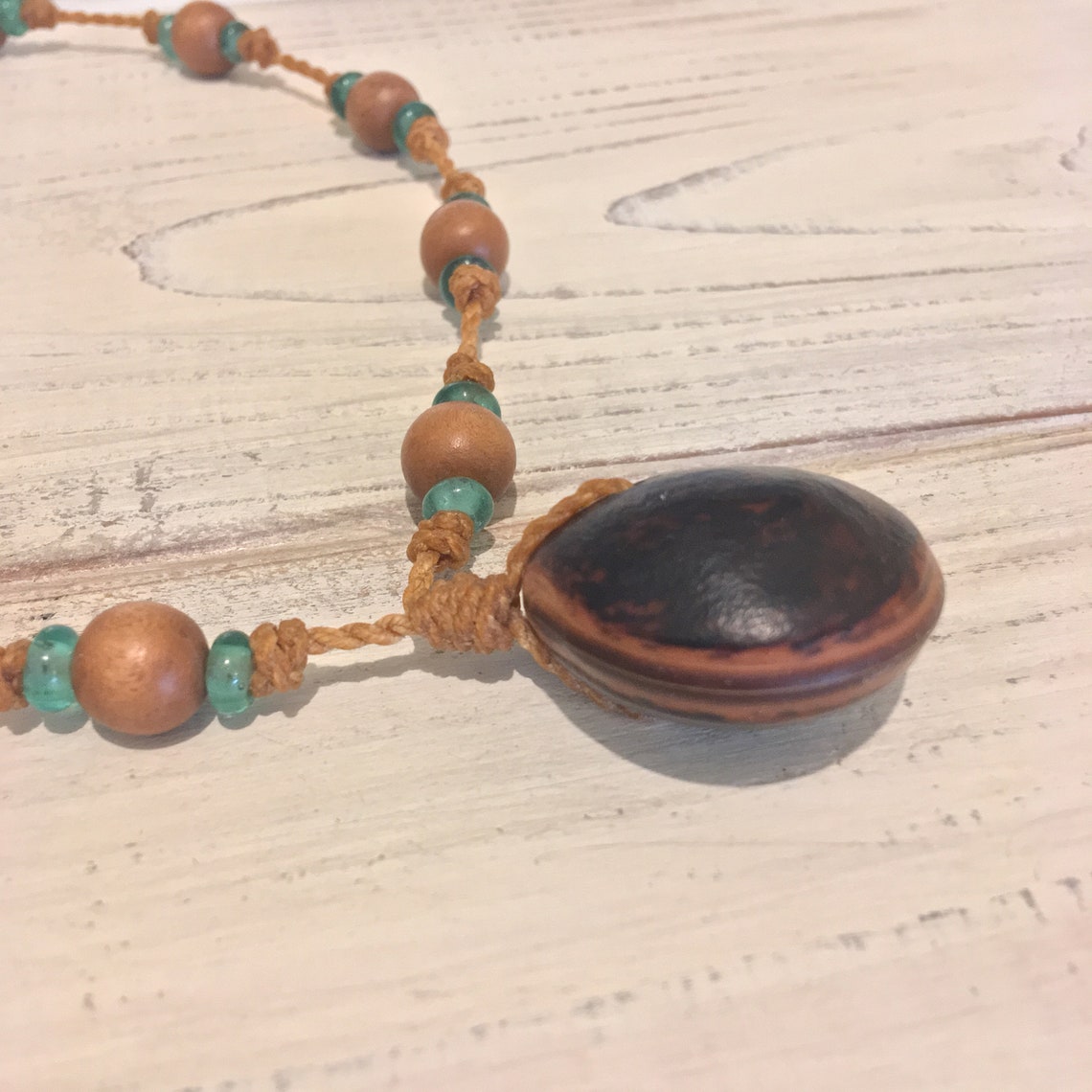 SEA PURSE Sea Bean Necklace//Beach Jewelry//Seed Etsy