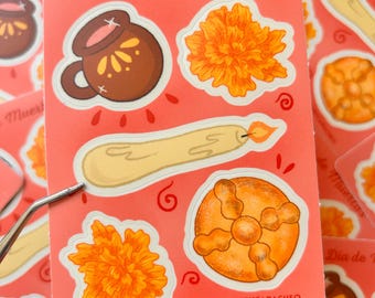 Day of the Dead vinyl sticker sheet